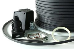 Cut-to-length heat trace power connection and termination control kit