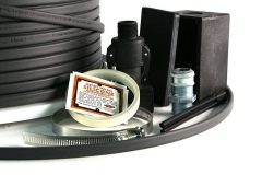 Cut-to-length heat trace power connection and termination control kit
