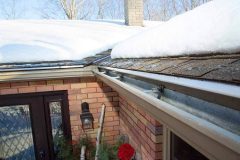 EDGE-CUTTER channel flashings de-icing roof in Winter