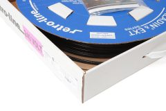 EXT-T Series On Dispensing Reel with Top of Reel Closed in Open Box