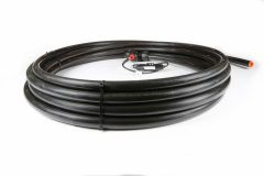 Heat-Line Freeze Protected Pipe System Coiled Up