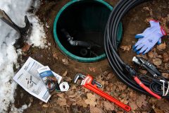 Retro-FM In-Pipe Tubular Self-Regulating Heating Cable System on Ground at Job Site