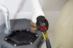 Retro-Line Mini Installed In Small Diameter Drain Pipe