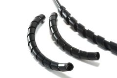 Two cable guards beside cable guard on heating cable