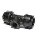 Tee Adapter Female Branch Thread, 1 inch CTS Compression x 1 inch CTS Compression x 3/4 inch FIP thread