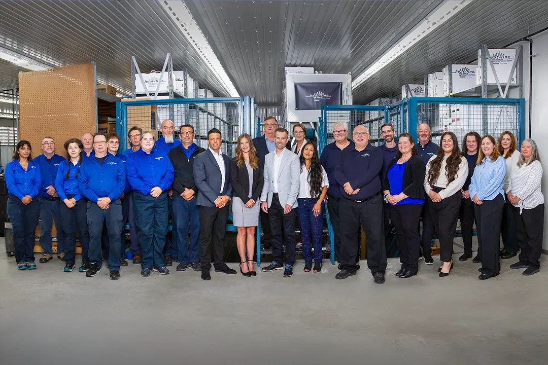 The Heat-Line team at our Algonguin Highlands manufacturing facility in Ontario, Canada