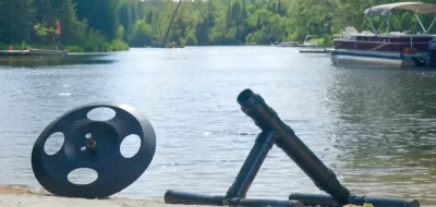 Submersible Pump Stand and Foot Valve Stand for Freeze Protected Lake Water Supply System